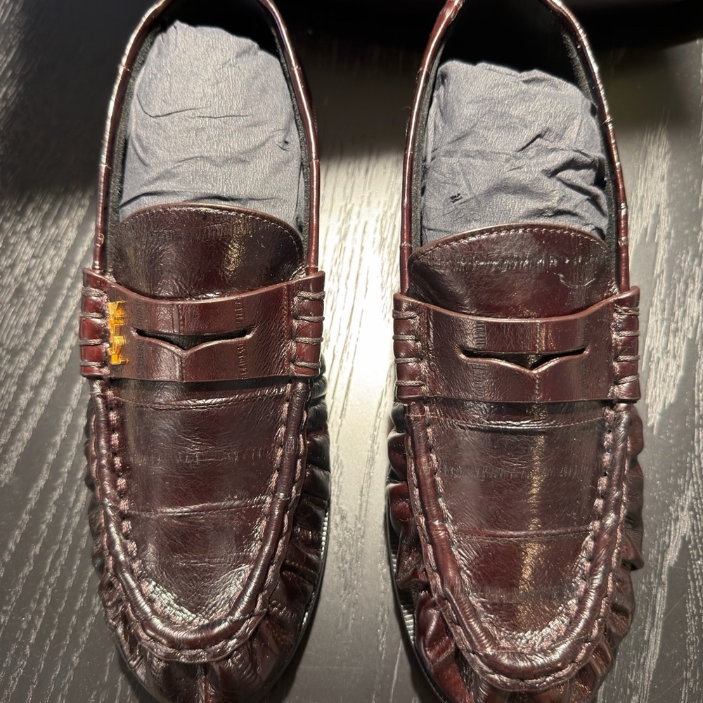 New Saint Laurent Le Loafer Supple Eel Size 38 - Picture 13 of 14
